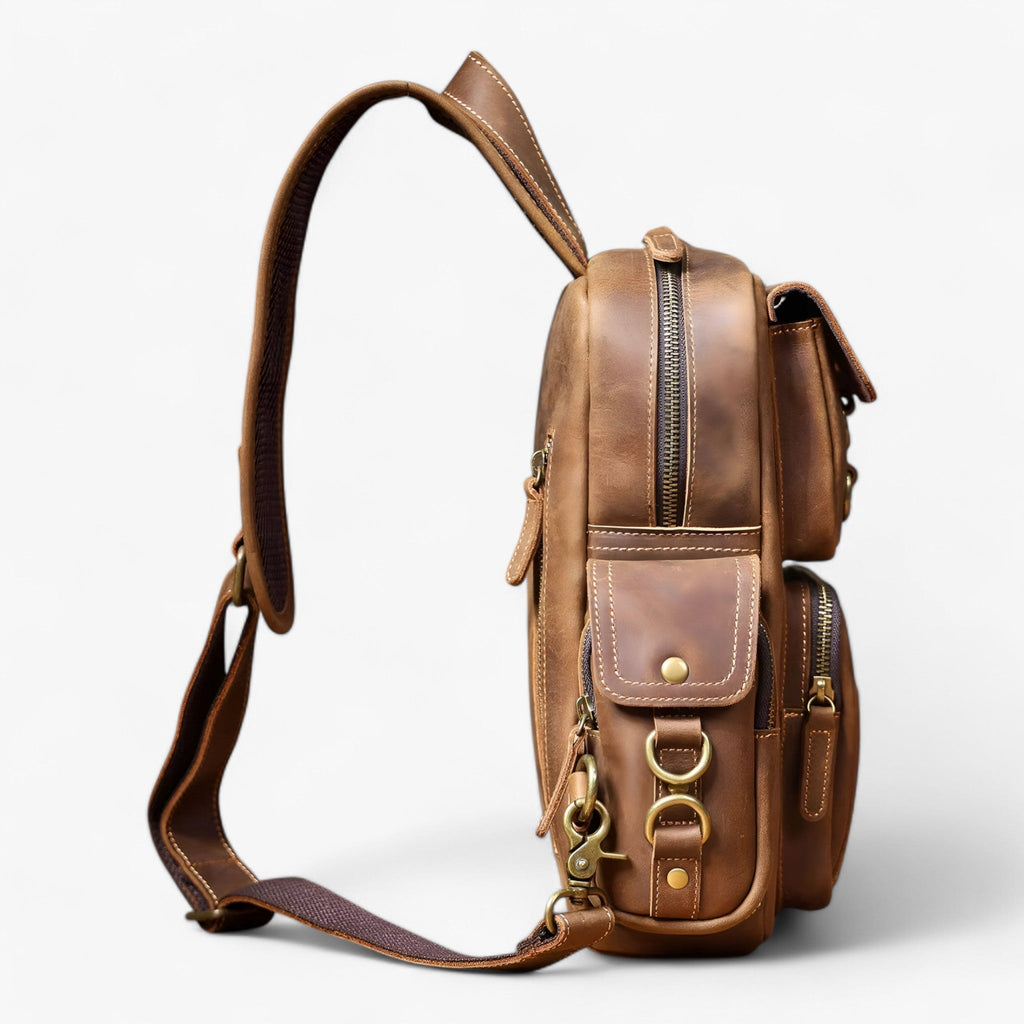 Structured Shoulder Bag with Multiple Organised Compartments