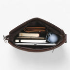 Bolso de hombro de piel sintética PU con varios bolsillos interiores