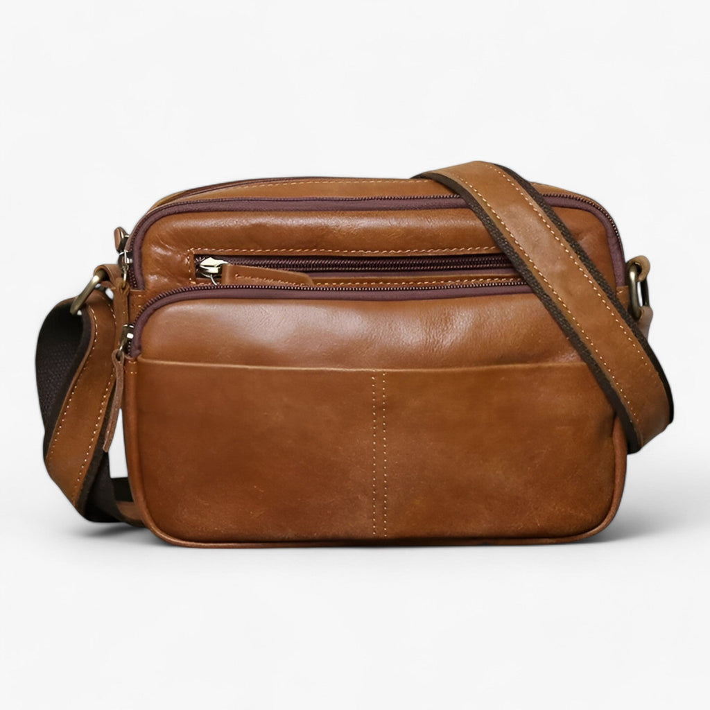 Matte Finish Shoulder Bag with Multiple Compartments