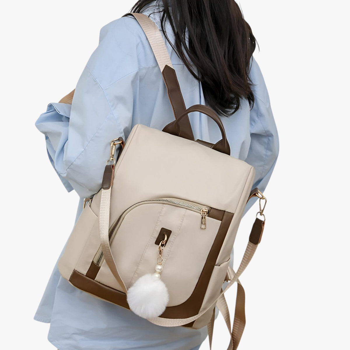 Mochila de nailon ligera de gran capacidad
