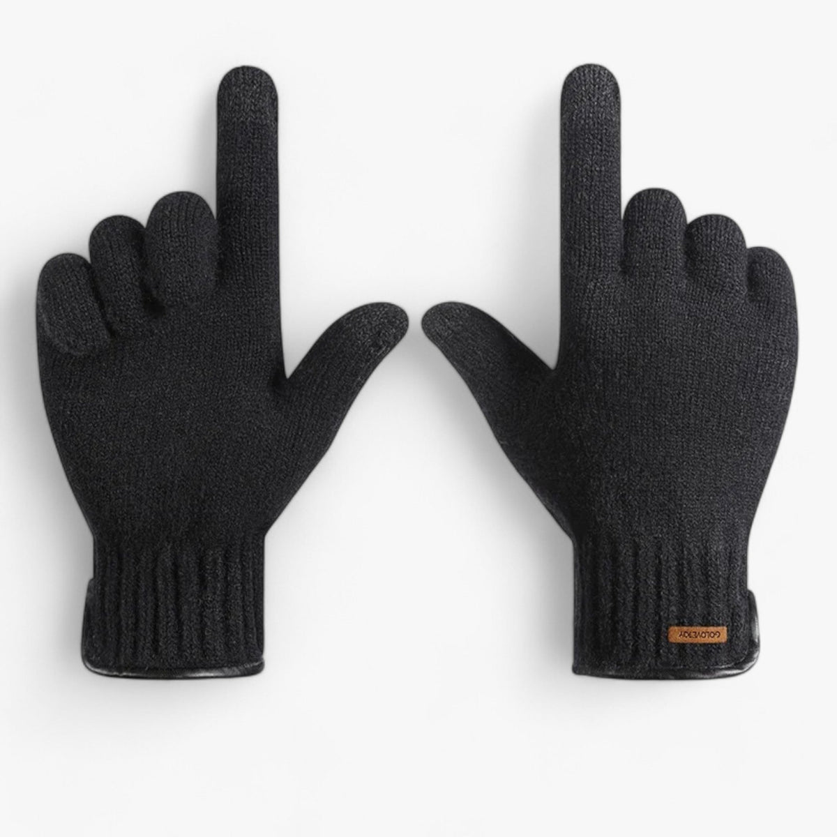 Men's Fleece-Lined Winter Gloves with Touchscreen Tips