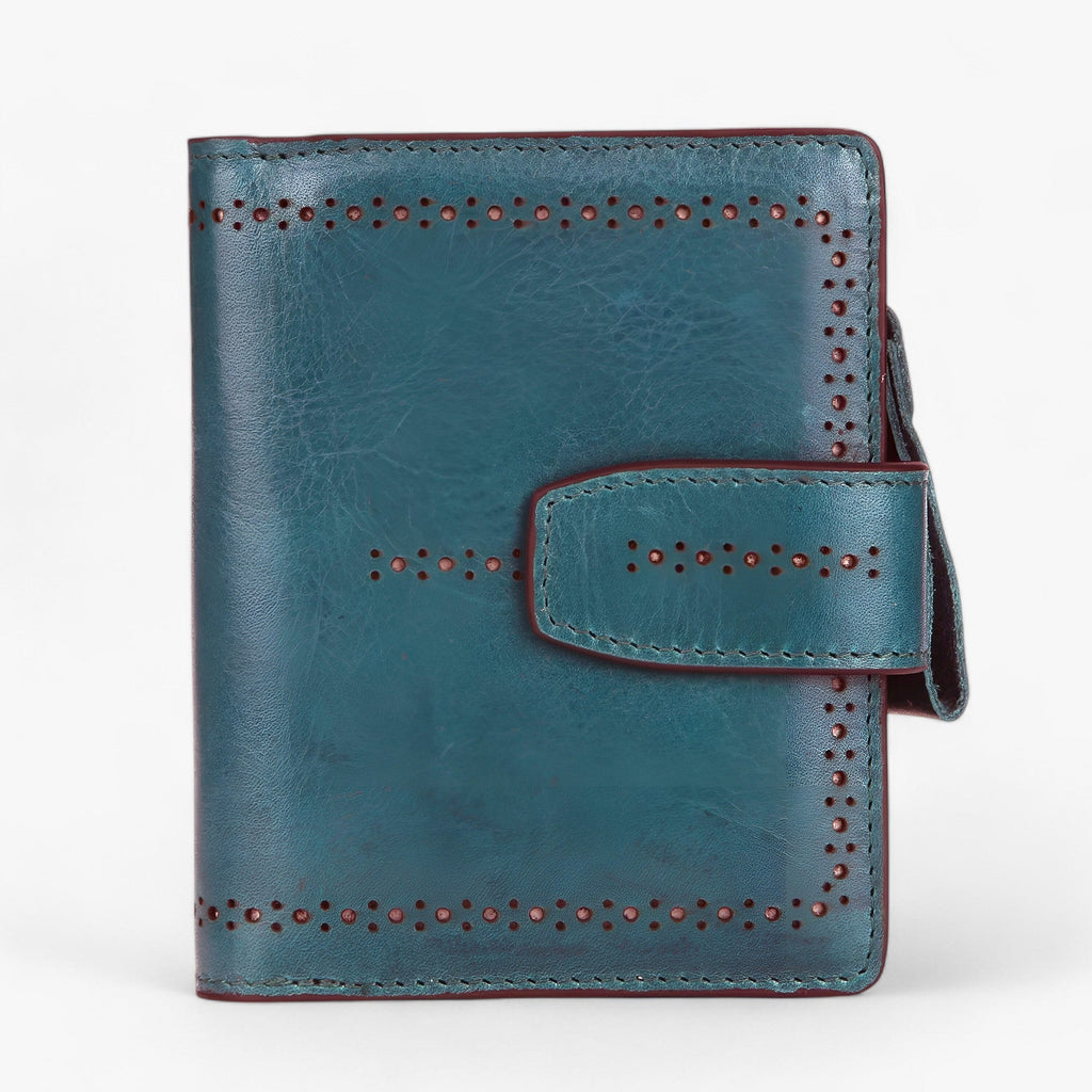 RFID-Blocking Compact Faux Leather Wallet with ID Window
