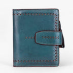 RFID-Blocking Compact Faux Leather Wallet with ID Window