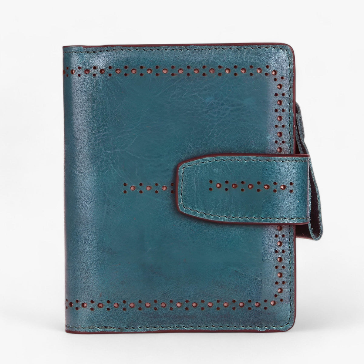 RFID-Blocking Compact Faux Leather Wallet with ID Window
