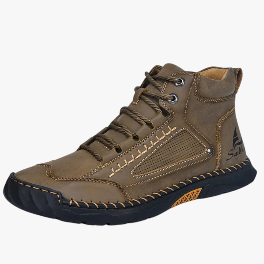 Handmade Faux Leather Shoes with Breathable, Flexible Sole