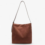 Bolso de hombro y bandolera con efecto ante