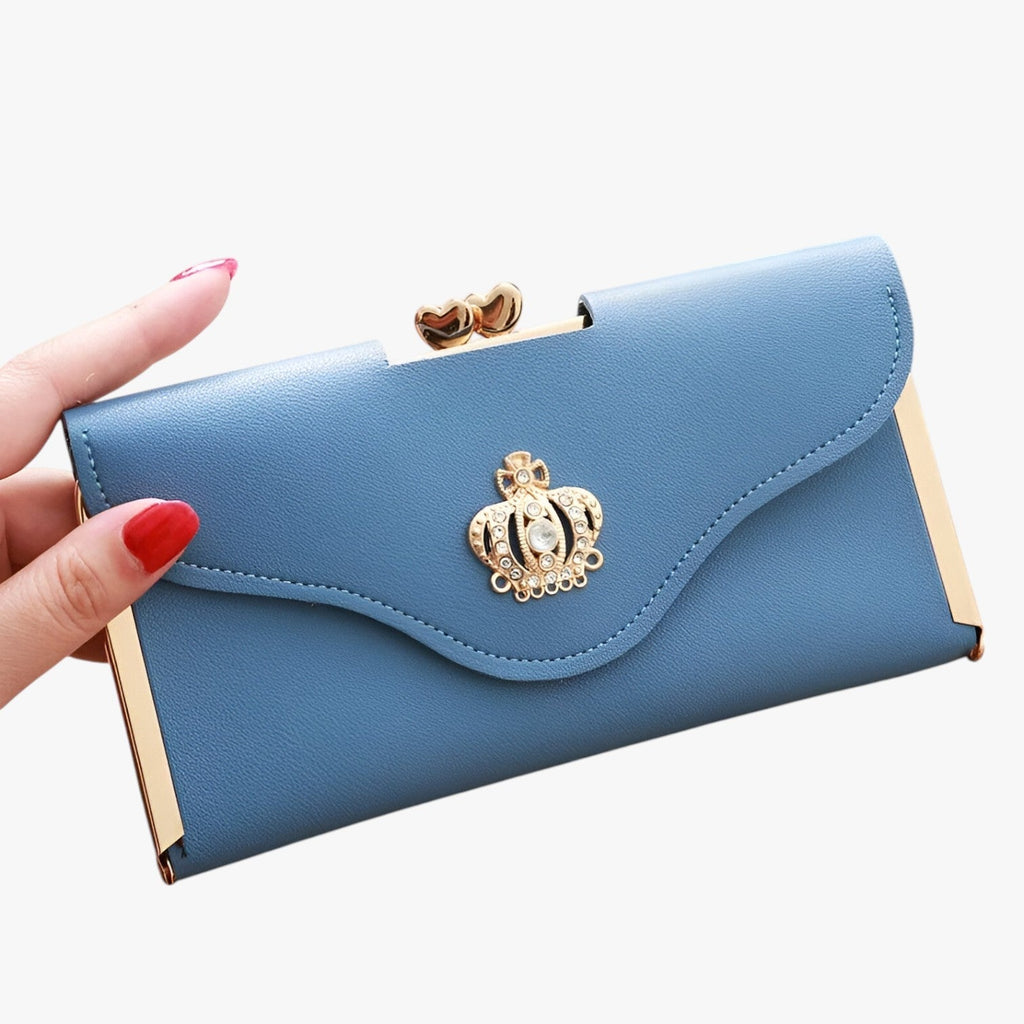 Faux Leather Wallet with Multiple Card and Coin Slots