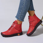 Botas de invierno forradas de borreguito con puntera redonda