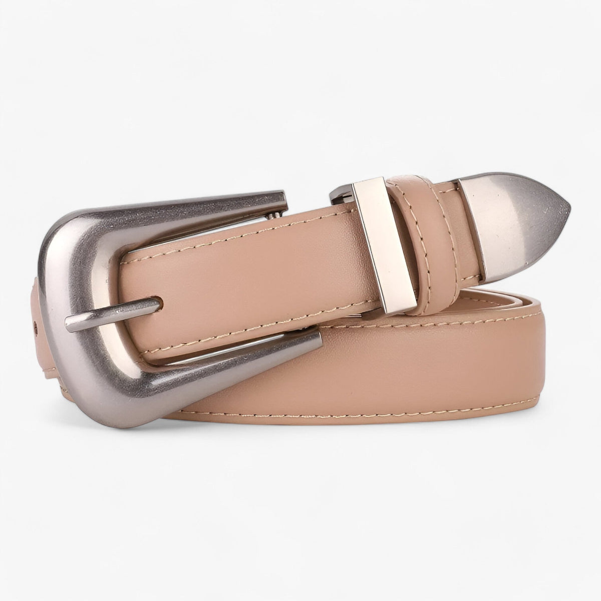 Faux Leather Buckle Belt for Casual and Formal Wear