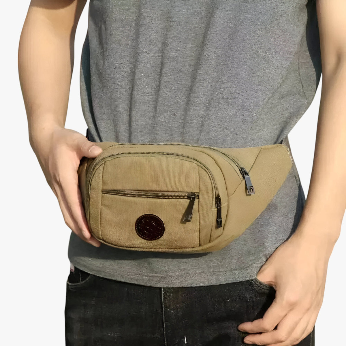 Lightweight Water-Resistant Belt Bag for Outdoor Use