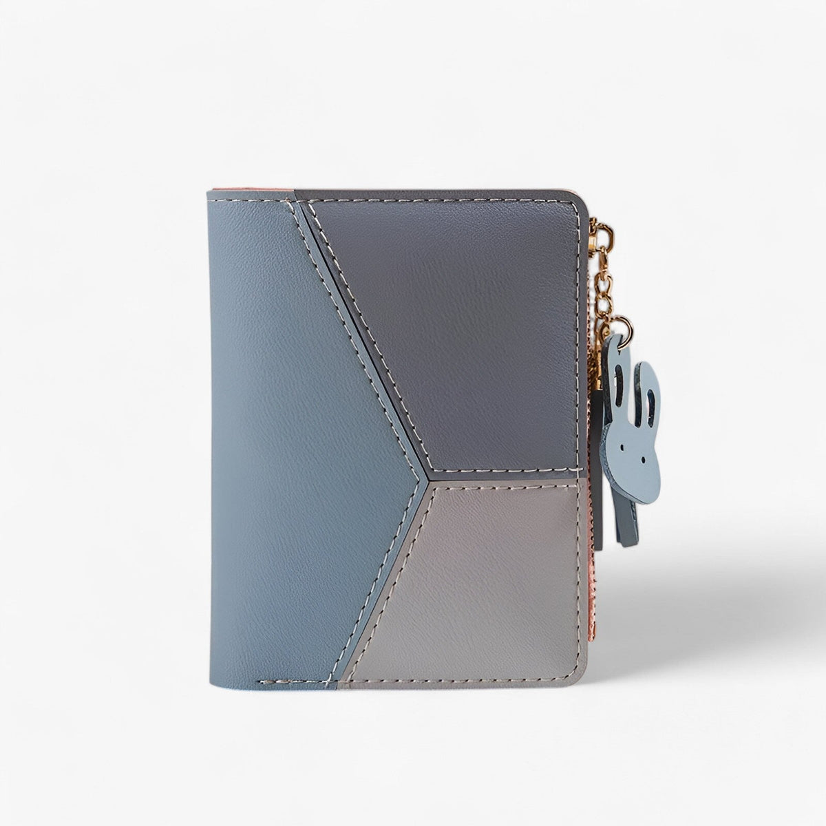 Foldable PU Leather Wallet with Built-In Card Holder