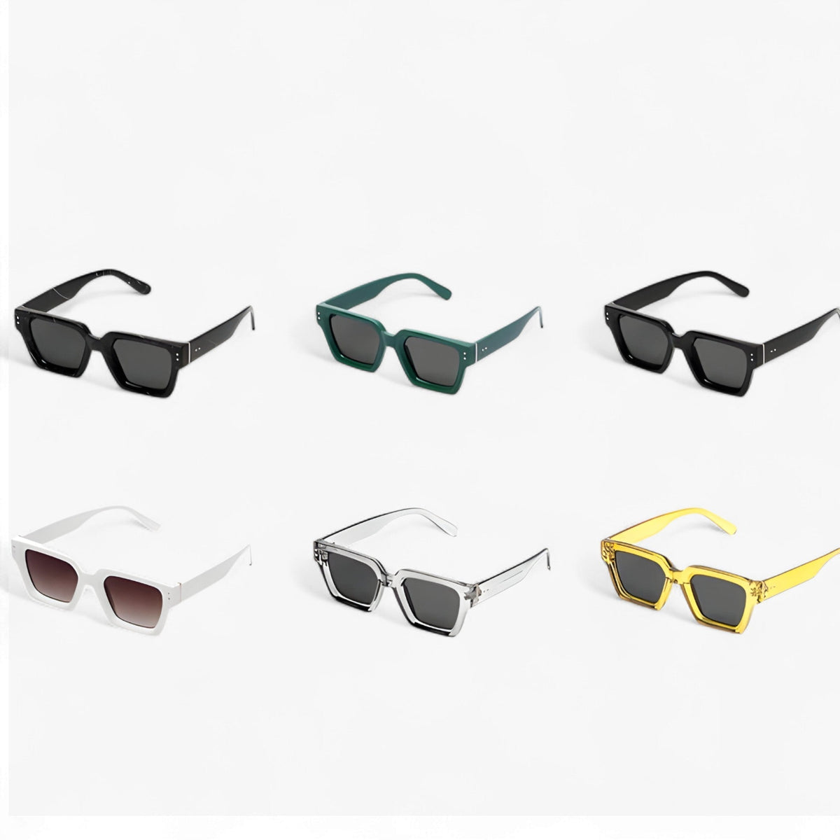 Unisex Square Sunglasses with a Bold Classic Silhouette