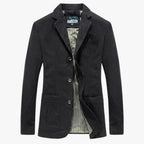 Men's Cotton Bomber Jacket for Spring and Autumn Layering