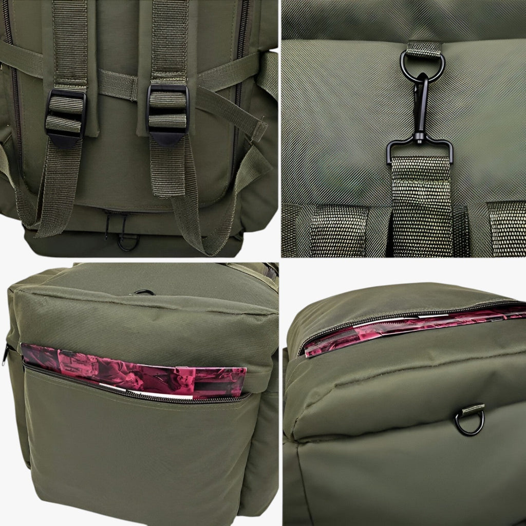 100L Water-Resistant Travel Backpack for Long Trips