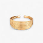 Flerlagrat vintage manschettarmband i guld, justerbart