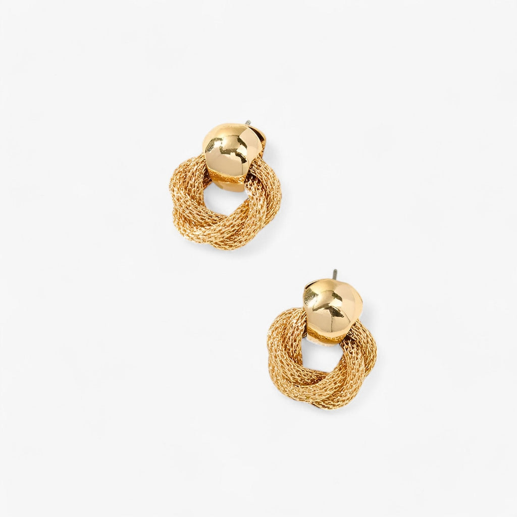 Vintage Twisted Earrings with a Tarnish-Free Finish