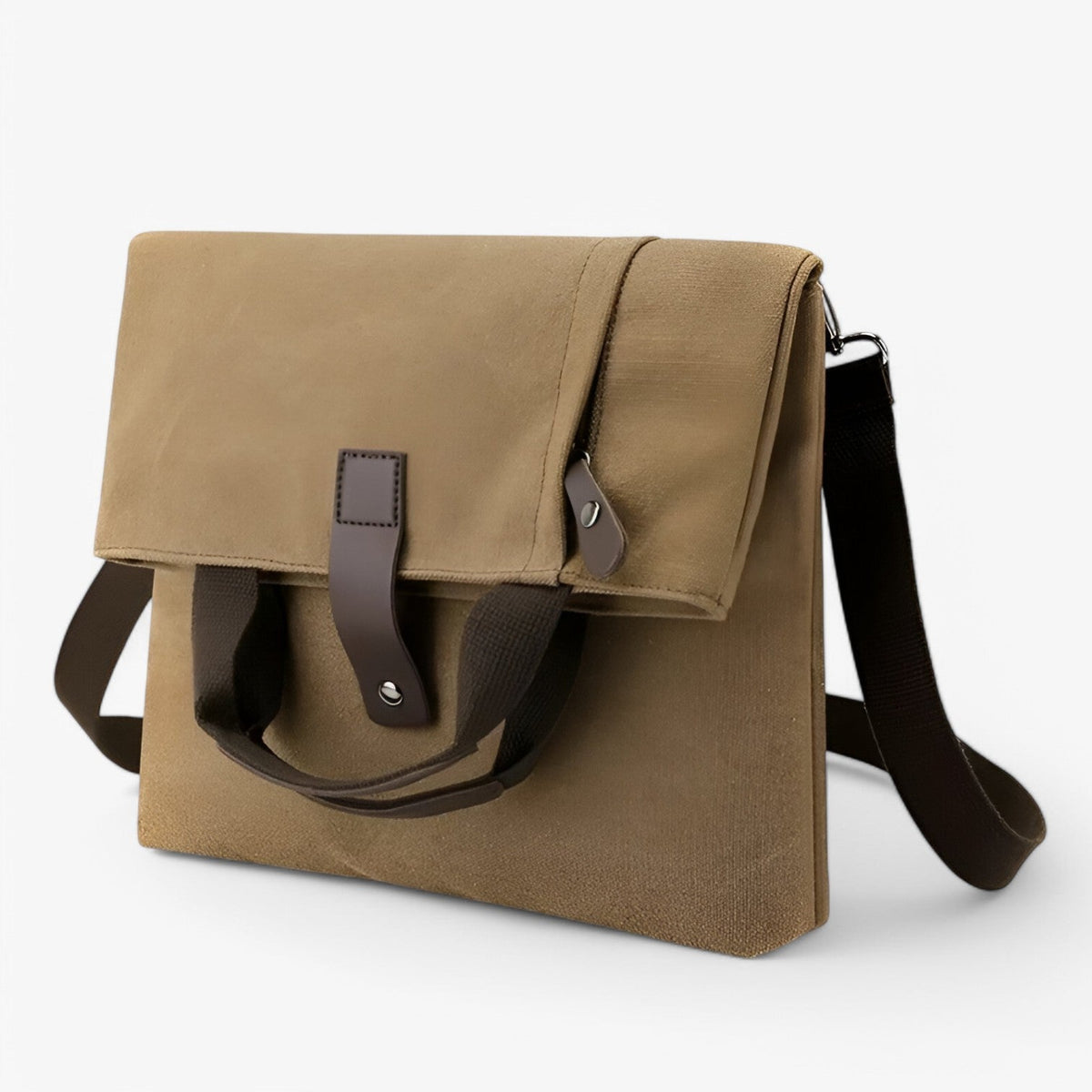 Bolso de hombro de lona con correa ajustable para el trabajo y los viajes