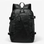 Premium Faux Leather Backpack with a Laptop Compartment