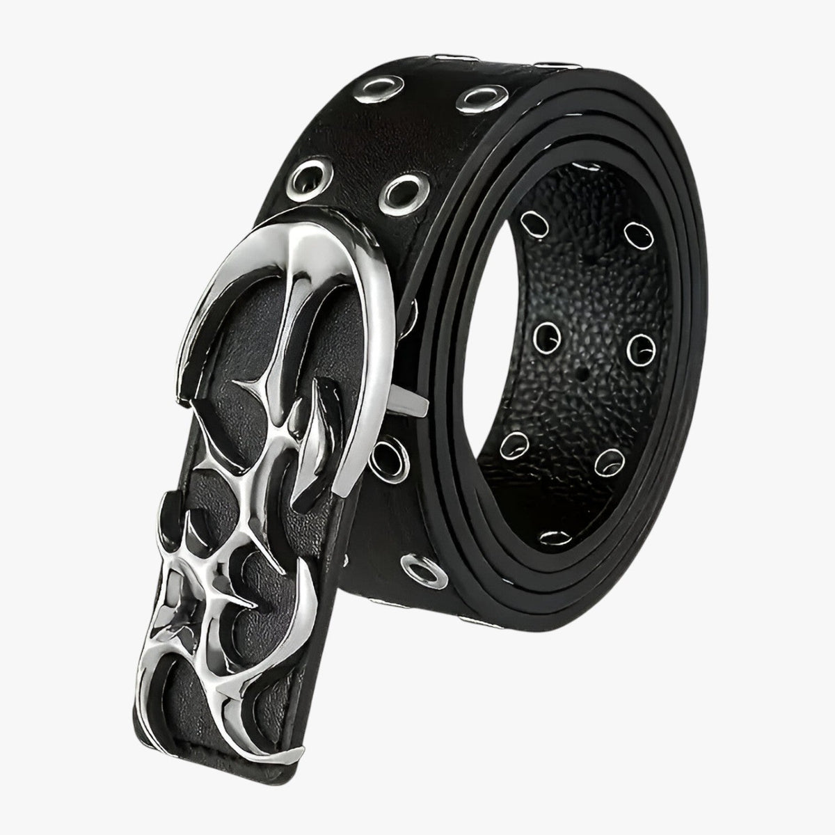 Y2K Hollow-Cut Faux Leather Belt for Any Outfit