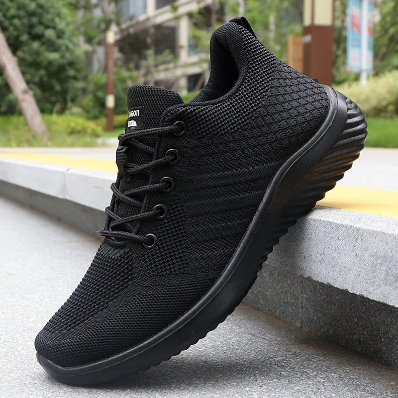 Breathable Mesh Trainers with Deep Traction Sole