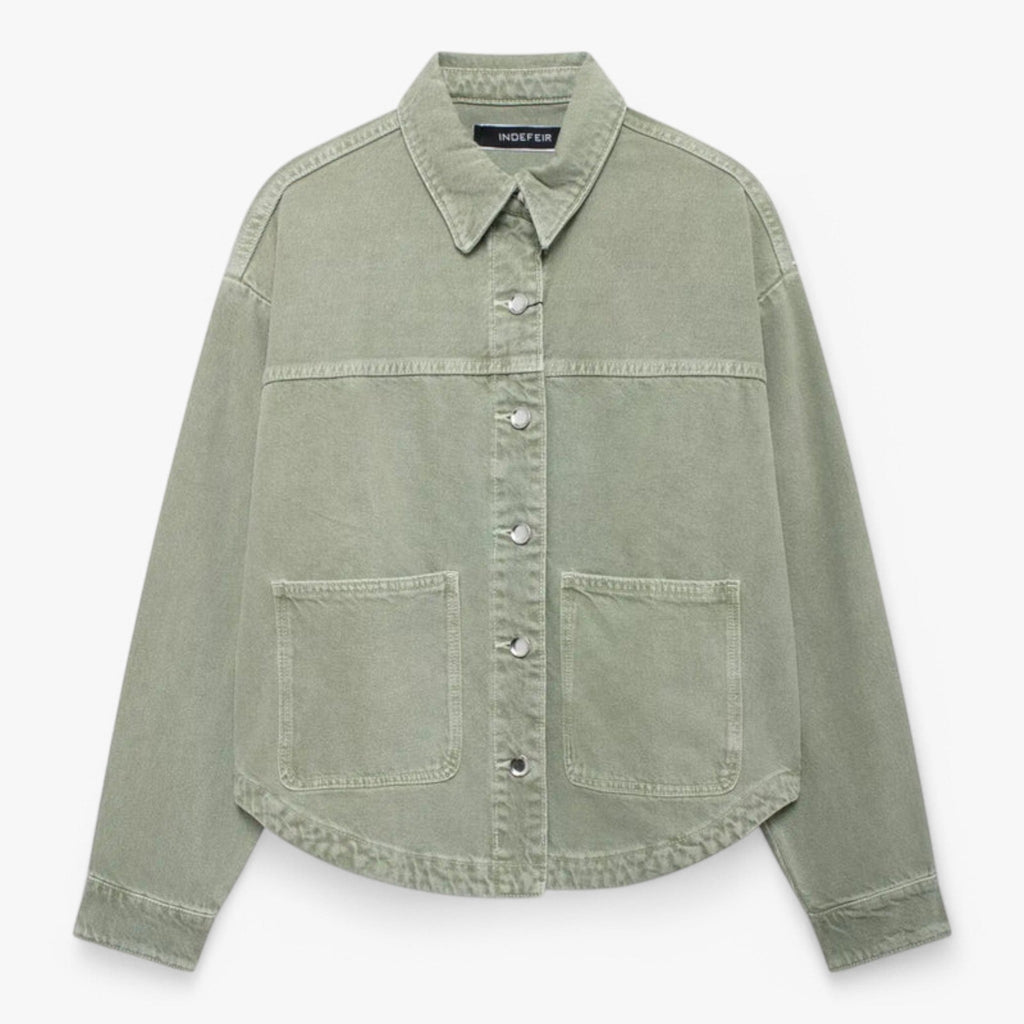 Jacka i denimlook med funktionellt tyg som andas