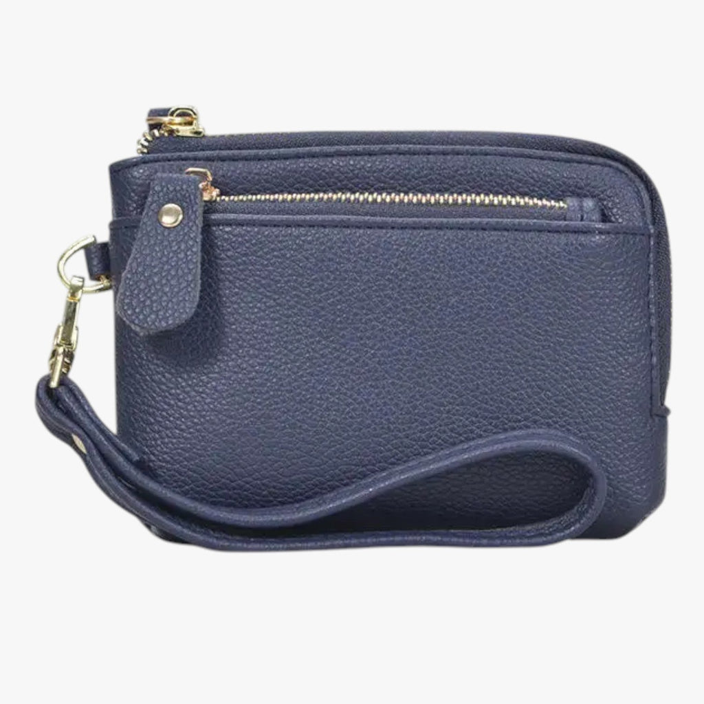 Compact Wallet with Keyring and Zip Coin Pocket