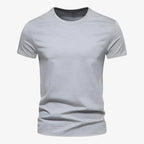 Oversized Cotton T-Shirt with a Relaxed Round Neckline