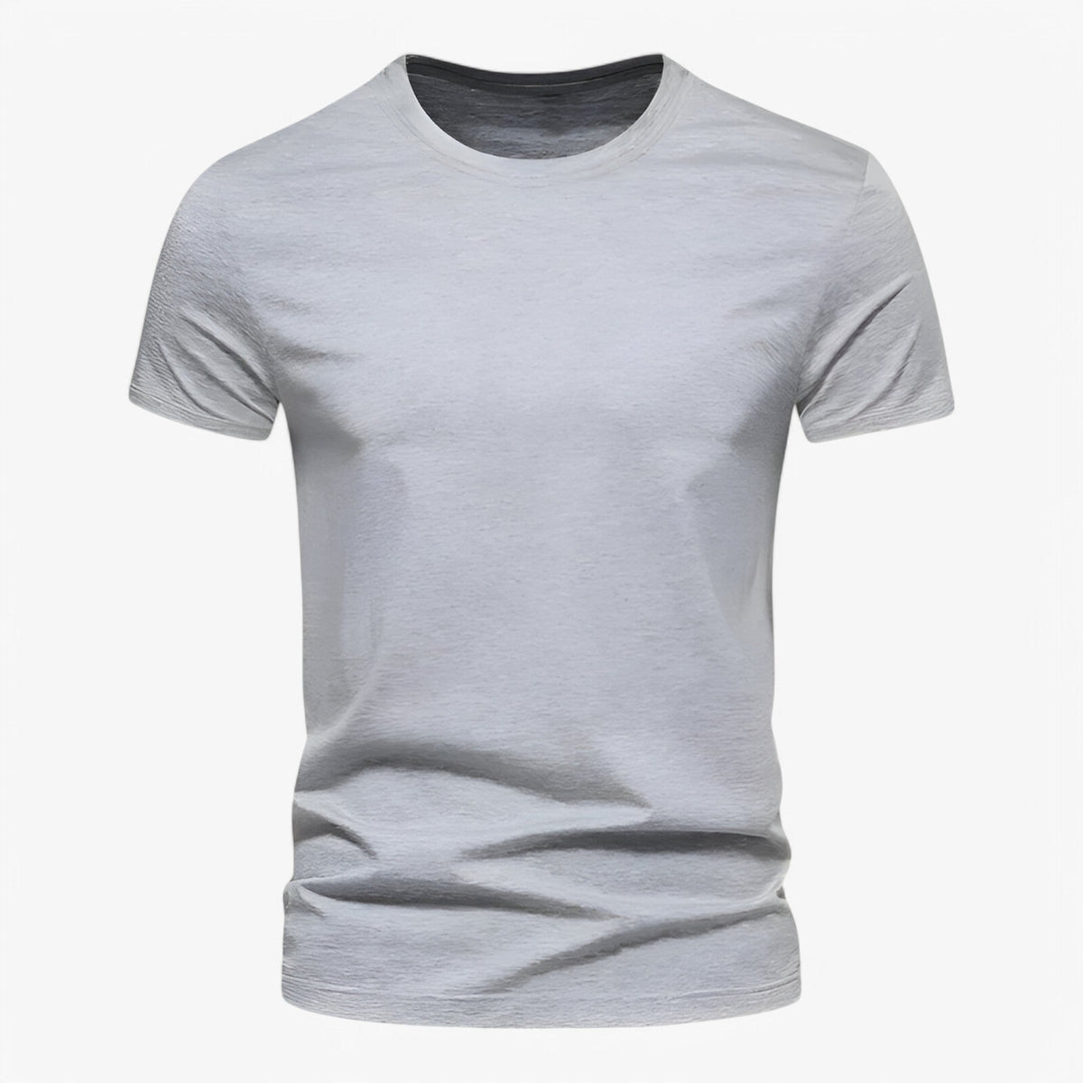 Oversize T-shirt i bomull med avslappnad rund halsringning