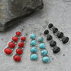 Vintage Statement Drop Earrings in Three Colours with Bold Shape