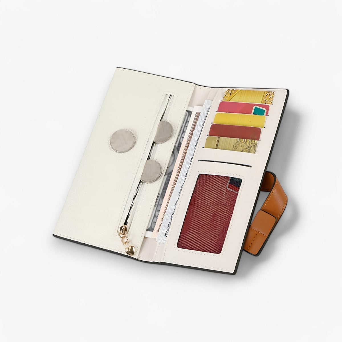 Long Wallet with Multiple Card Compartments