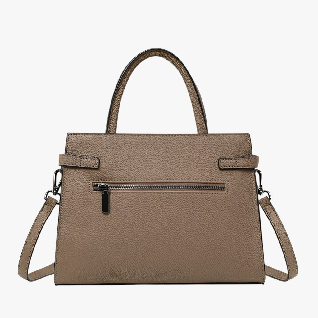 Structured Handbag with Soft Handles