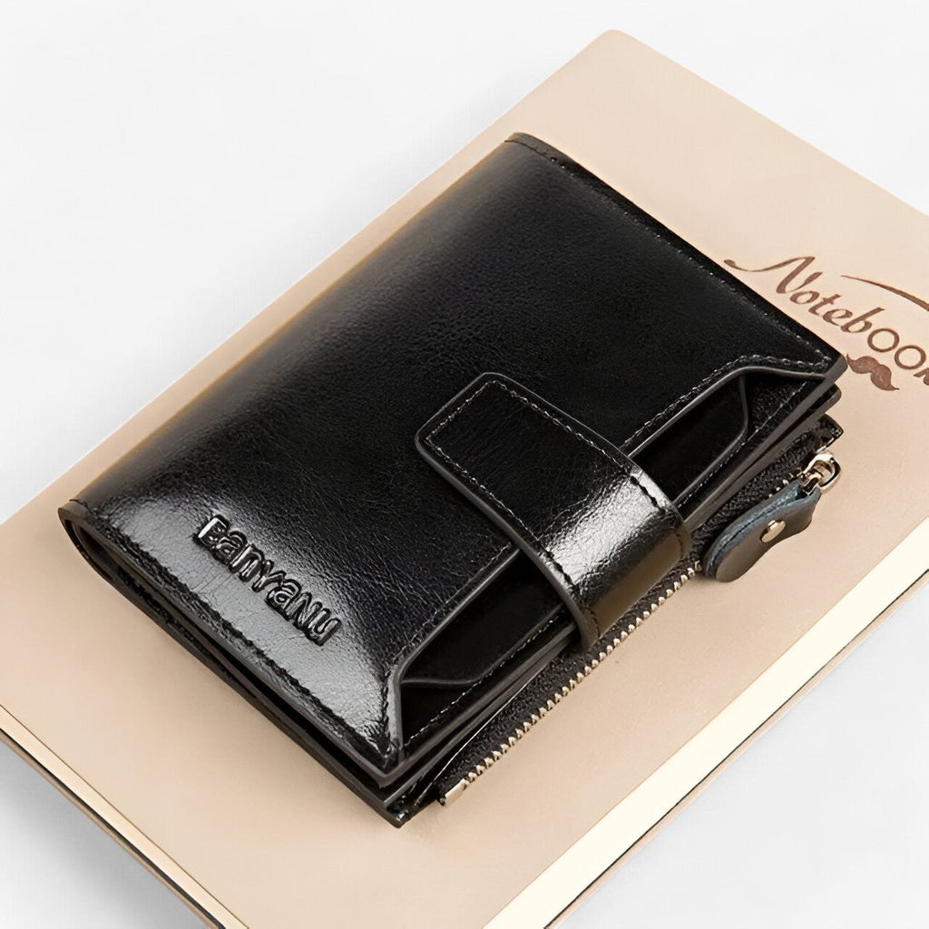 Compact Wallet with RFID-Blocking Protection