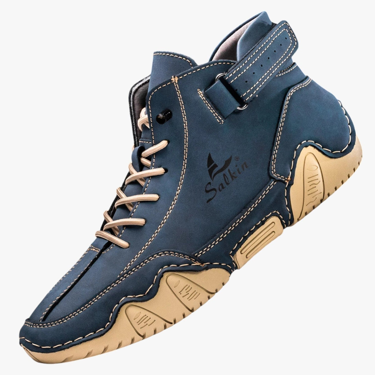Zapatos artesanales de hombre en piel sintética transpirable con plantilla acolchada