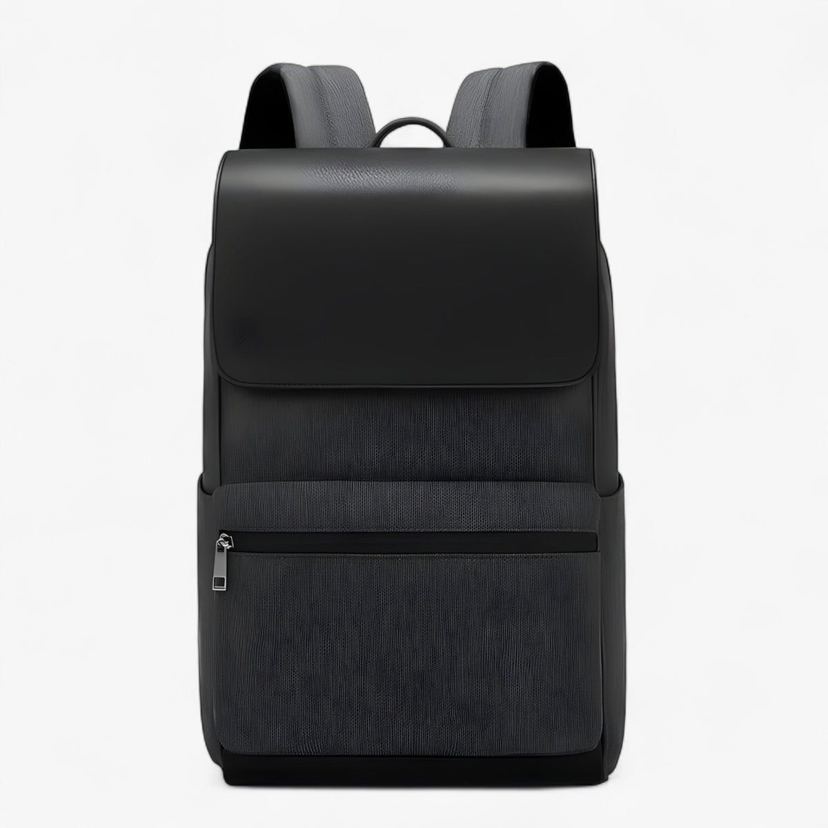 Hard-Shell Backpack with Hidden Zippers and USB Port