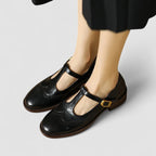 Mary Jane Flats with Cushioned Insole