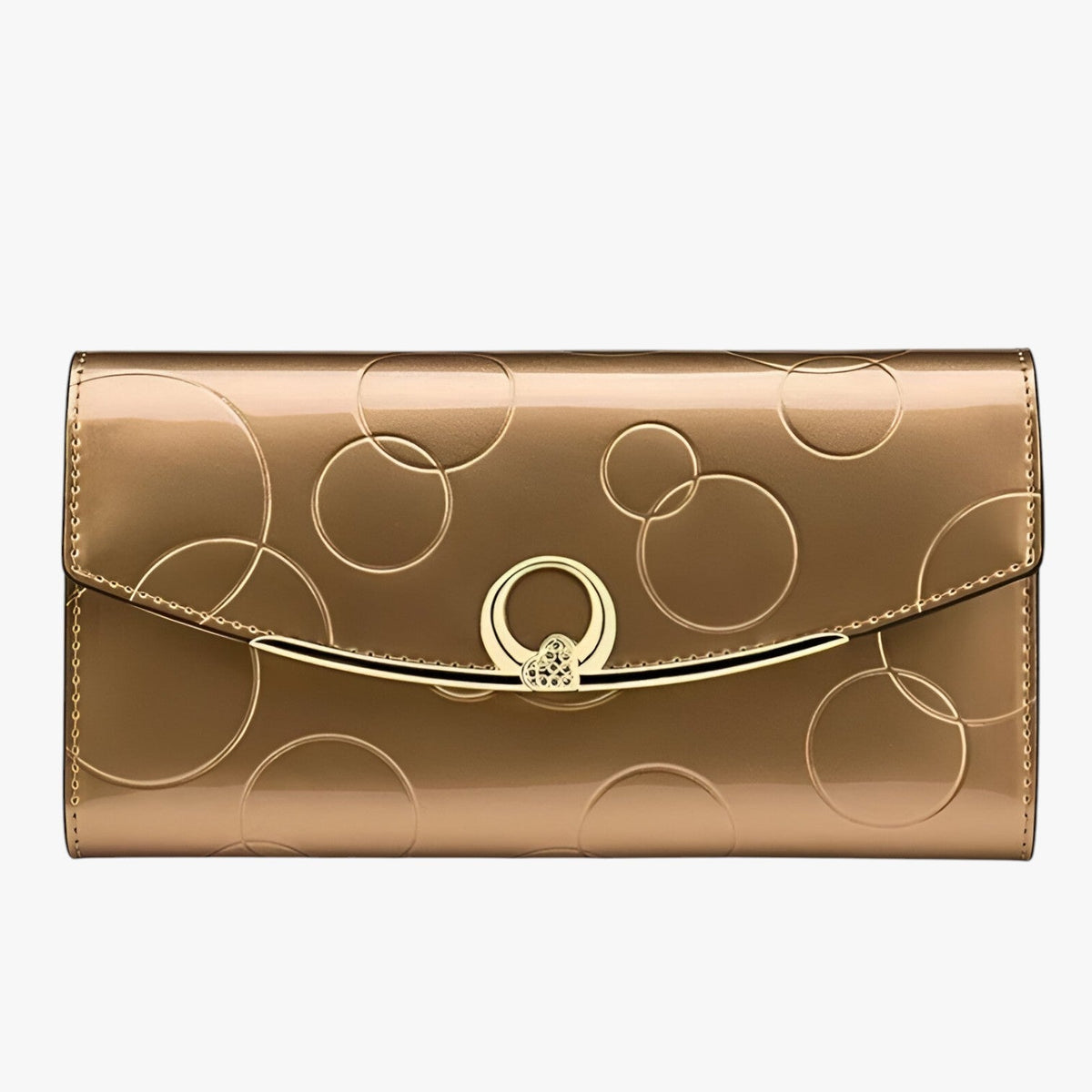 Spacious Faux Leather Wallet with Secure Zip Closure
