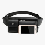 Faux Leather Belt Bag with an Adjustable Crossbody Strap