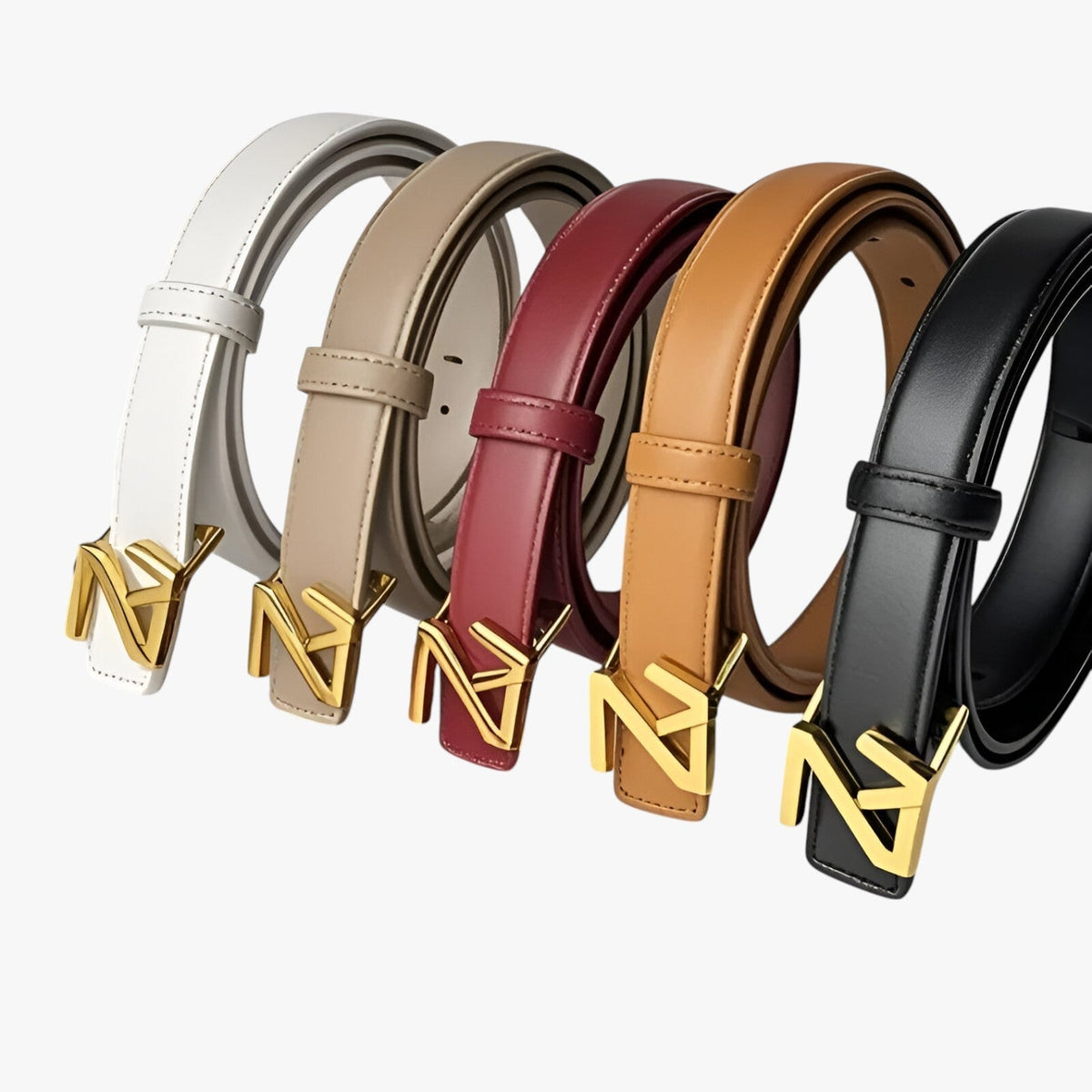 Adjustable Waist Belt with Refined Statement Buckle