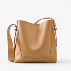 Soft Faux Leather Shoulder Bag with Spacious Main Compartment