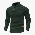 Ribbed Crewneck Knit Jumper for Men in Soft Yarn