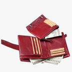 Faux Leather Wallet with Card Slots and Coin Purse