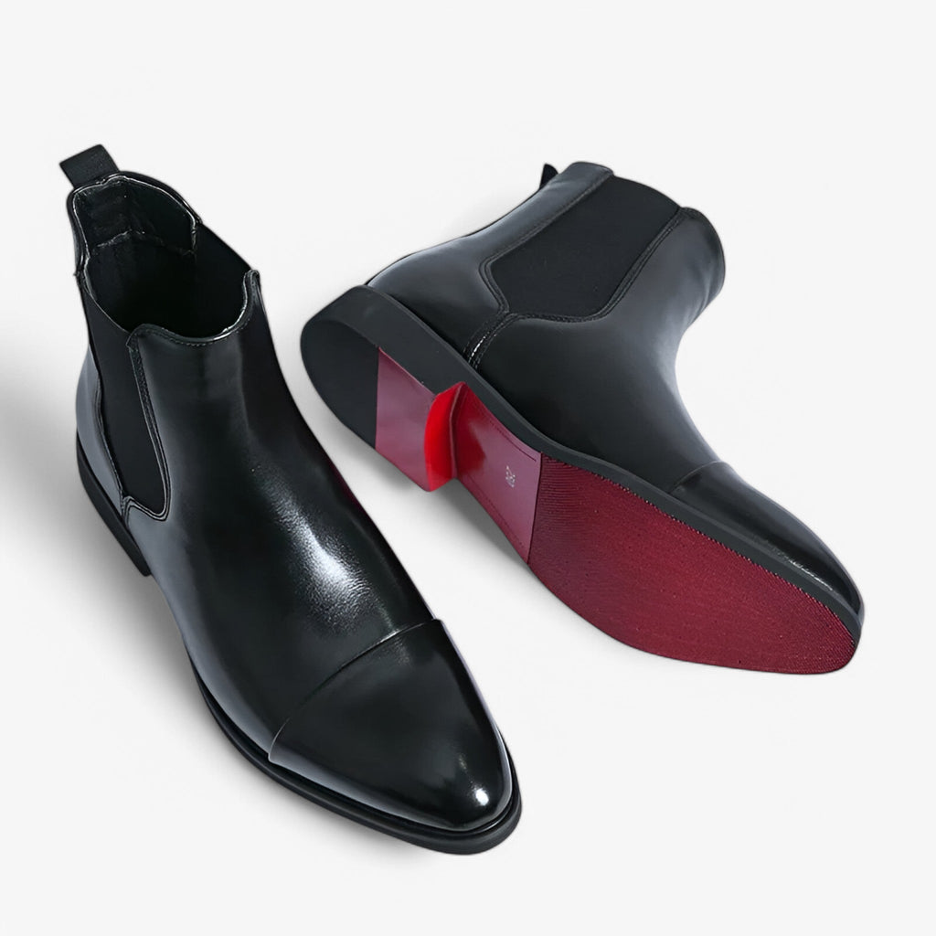 Chelsea Boots with Elastic Side Panels and Padded Insole