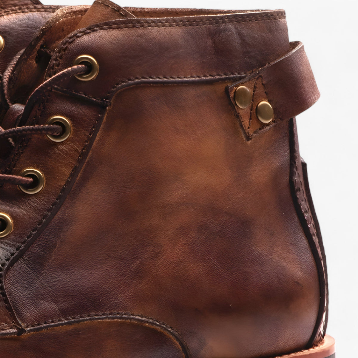 Botas altas robustas de hombre con plantilla acolchada y suela antideslizante