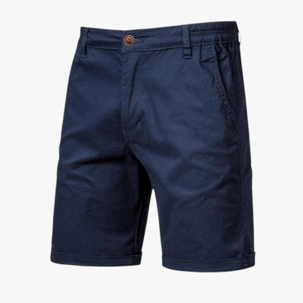 Shorts i stretchbomull med resårlinning för herr