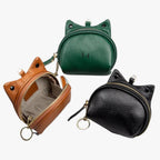 Faux Leather Wallet with Zip Coin Pocket and Card Slots