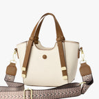 Eco-Leather Handbag with Reinforced Stitching and Compartments