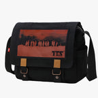 Vintage Canvas Shoulder Bag with Adjustable Strap for Work