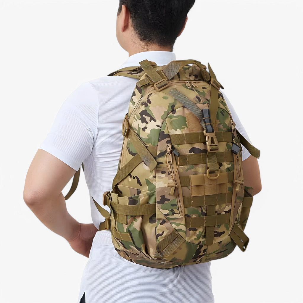 40L Tactical Backpack with Modular MOLLE Attachment System