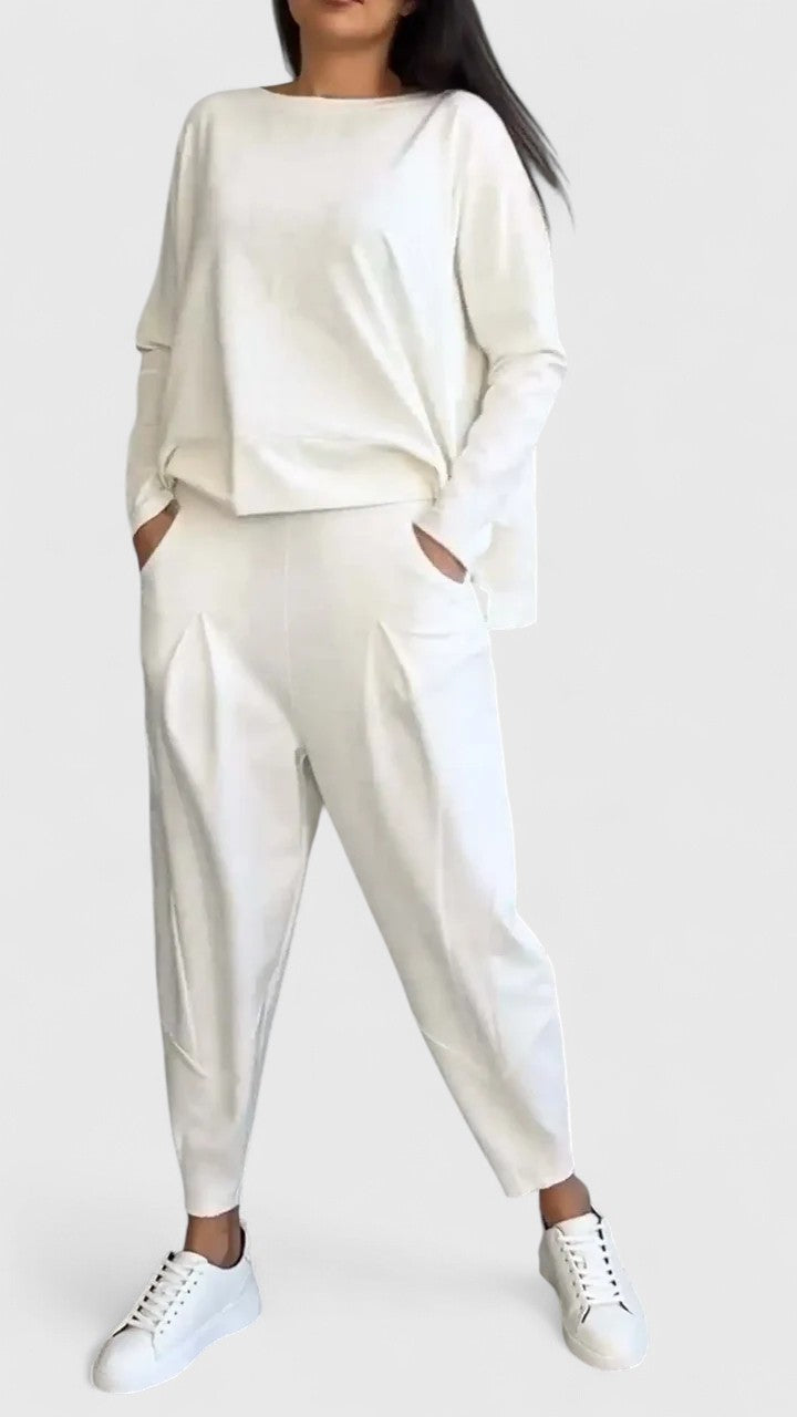 Comfortable Two Piece Set with Relaxed Cut