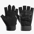 Tactical Half-Finger Gloves with Reinforced Knuckle Protection